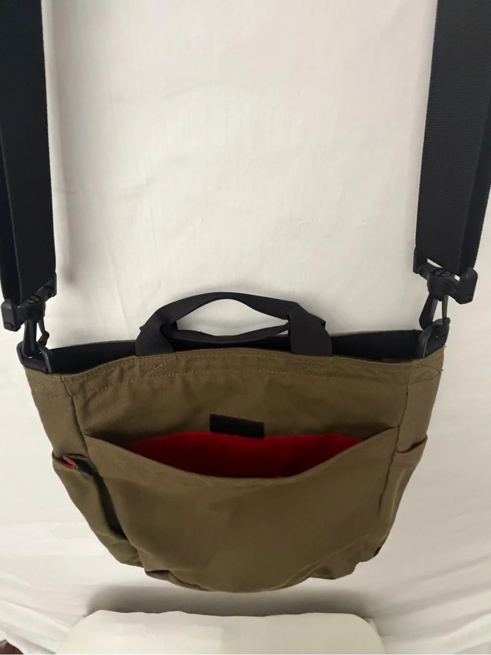 Wise-Walker Nomadic Olive Canvas Tote Shoulder Bag Unisex (F273)